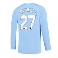 Manchester City Matheus Nunes #27 Domáci futbalový dres 2023-24 Dlhy Rukáv